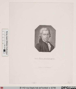 Bildnis Johann Gottlob Immanuel Breitkopf