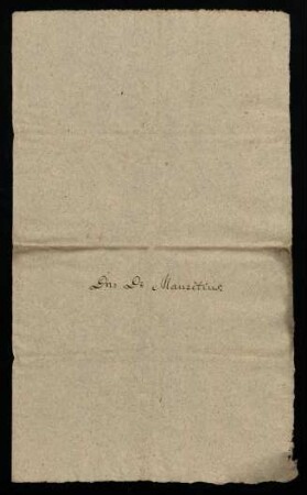 Ericus Mauritius [Erich (1631-1691), Prof. iur. 1660-1665]