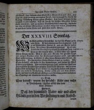 Der XXXVIII. Sonntag. - Der XXXIX. Sonntag.