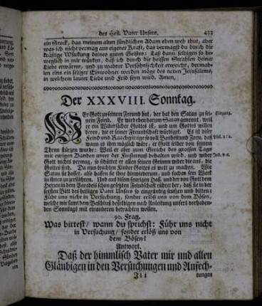 Der XXXVIII. Sonntag. - Der XXXIX. Sonntag.