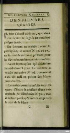 Des Fievres Quartes