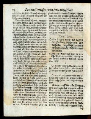 Die XXI. Frage. [bis] Die XXIX. Frage.