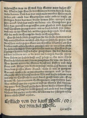 Erstlich von der kauff Messe/ oder winckel Messe