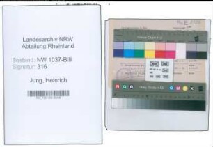 Entnazifizierung Heinrich Jung , geb. 12.04.1899 (Inspektor)
