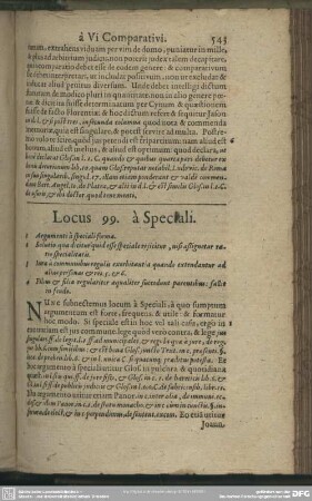 Locus 99. à Speciali