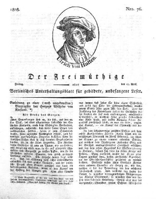 Nro. 76, Freitag, den 15. April 1808