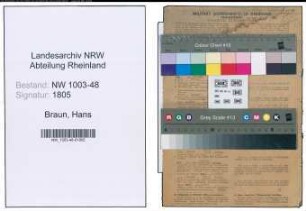 Entnazifizierung Hans Braun , geb. 16.06.1909 (Klempner)