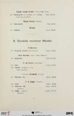 Gemälde moderner meister (Nr. 117-194)