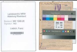 Entnazifizierung Franz Liebich , geb. 07.11.1902 (Angestellter)
