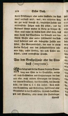 252-257, Von dem Brustgeschwür oder der Eiterbrust (empyema)
