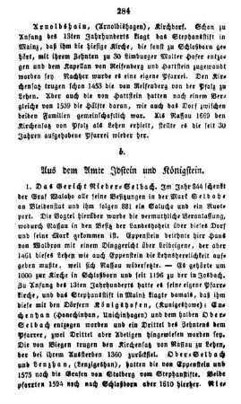 b. Aus dem Amte Idstein und Königstein.