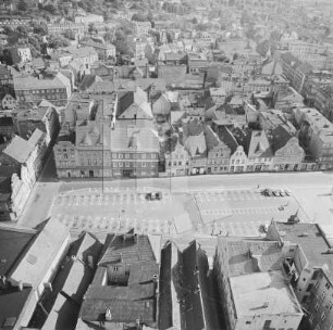 Altmarkt von Cottbus : Blickrichtung Norden