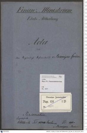 Regierungsreferendar von Bennigsen-Foerder