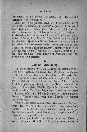 Vorsicht - Intelligenz.