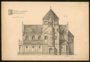 Übung Mittelalterliche Baukunst: Romanische Kirche. Ansicht 1:50