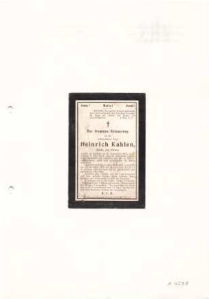 Kahlen, Maria geb. Pleuss