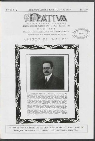14.1937=Nr. 157: Nativa, 14.1937=Nr. 157