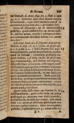 491-496, Nova est disputatio, an sit immemorialis possessio, ...