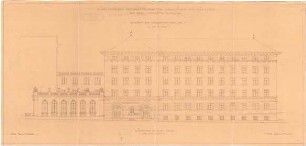 Bestelmeyer, German; München, Hofgartenstr. 3; Köglmühl - Areal, Wohn- und Geschäftshausneubau - Ansicht von der Hofgartenstraße
