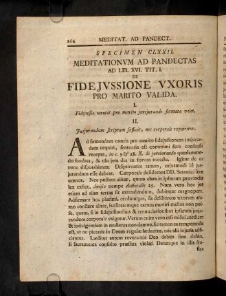 264-273, Sp. 172. De Fidejussione uxoris pro marito valida