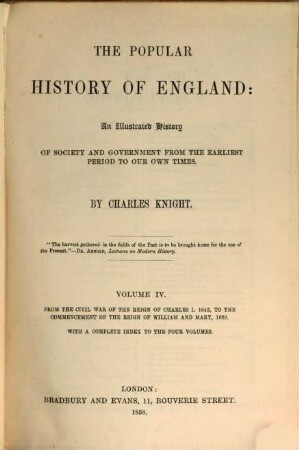 The popular history of England: an illustrated history of society and government from the earliest period to our own time, 4