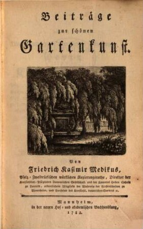 Beiträge zur schönen Gartenkunst