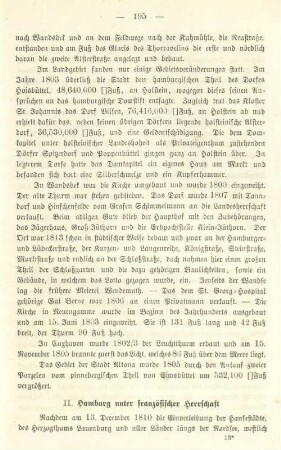 II. Hamburg unter französischer Herrschaft