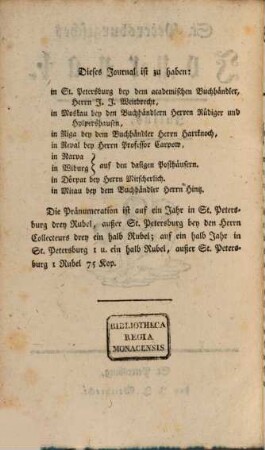 St.-Petersburgisches Journal. 2. 1776