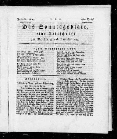 Titelseite einer Zeitung