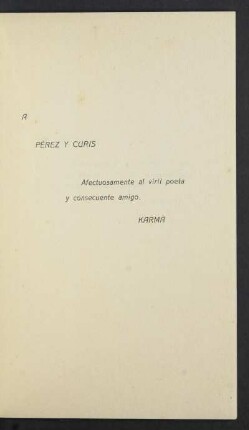 [Dedicatoria] A Pérez y Curis