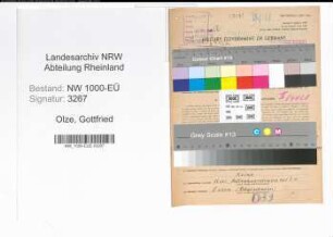 Entnazifizierung Gottfried Olze, geb. 21.07.1894 (Arbeiter)