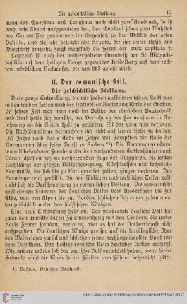 II. Der romanische Stil