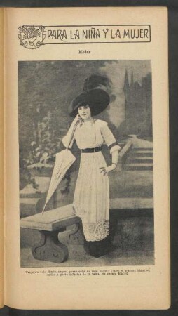 Modas: Traje de velo Ninón negro [...] - [Fotografía] : Para la niña y la mujer