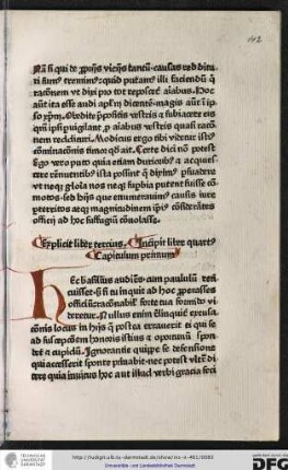Incipit liber quartus, capitulum primum.