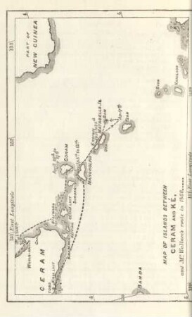 Map of islands between Ceram and Ké