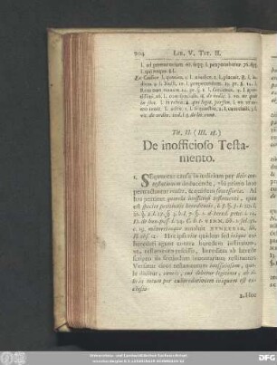 Tit. II. (III. 28.) De inofficioso Testamento.