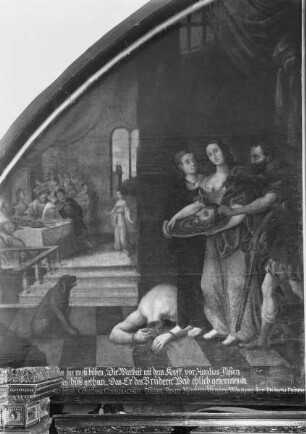 Zyklus historischer und legendärer Rechtsprechungsszenen — Herodias mit dem Haupt des Johannes