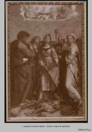 Heilige Cäcilie mit den Heiligen Paulus, Johannes, Augustinus und Maria Magdalena