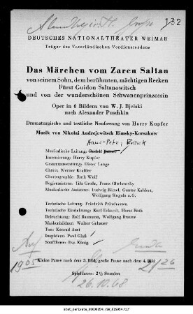 Das Märchen vom Zaren Saltan [...]