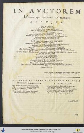 In Auctorem Librum typis commitere renuentem Elogium.
