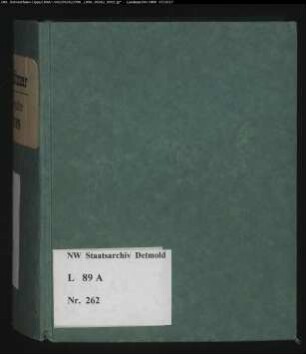 Gogerichtsregister Vogtei Schötmar