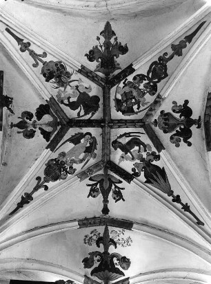 Sankt Katharein an der Laming. Filialkirche Sankt Alexius (1451/1500). Gewölbe