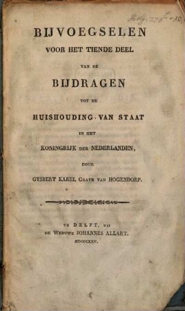 Bijdragen tot de huishouding van staat in het Koninkrijk der Nederlanden, 10,a. 1825