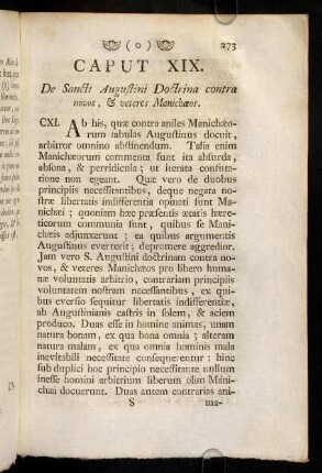 273-298, Caput XIX