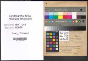 Entnazifizierung Richard Joerg , geb. 16.03.1894 (Kaufmann)