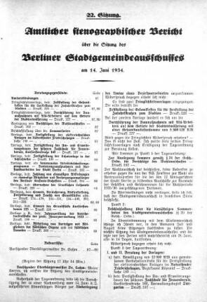 Sitzung 22, 14. Juni 1934
