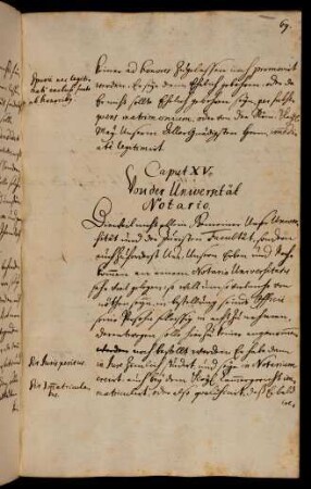 XV. Von der Universität Notario.