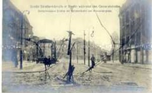 Zerstörungen auf dem Alexanderplatz