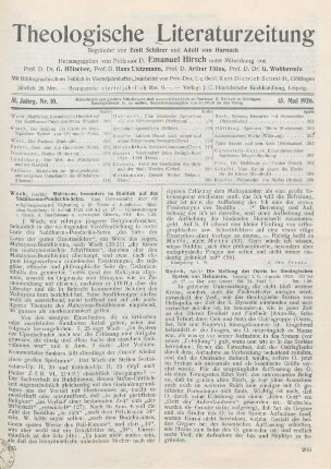 266-267 [Rezension] Rusch, Adolf, Die Stellung des Osiris im theologischen System von Heliopolis