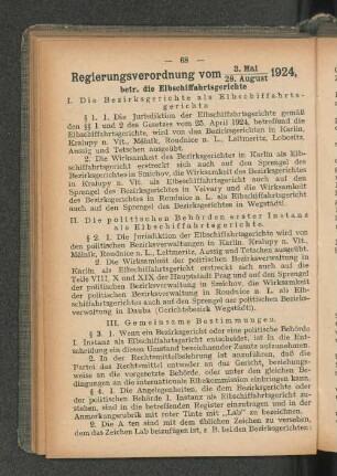 Regierungsverordnung vom [...]